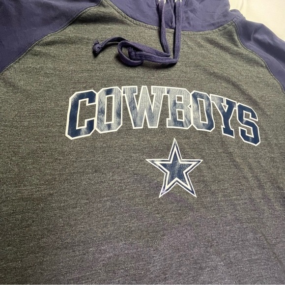 Dallas Cowboys NFL Men's 3XLT Tall Cotton Hoodie - Picture 3 of 10